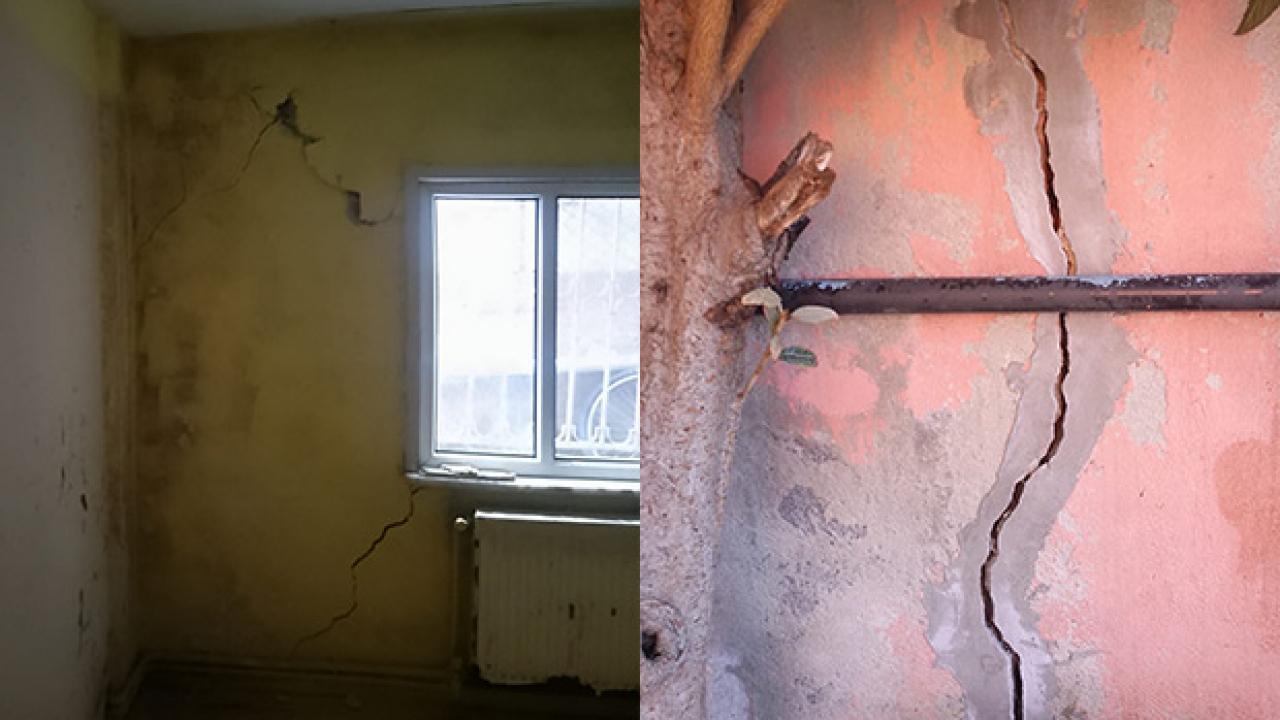 Beykoz'da çatlaklar oluşan iki bina tahliye edildi