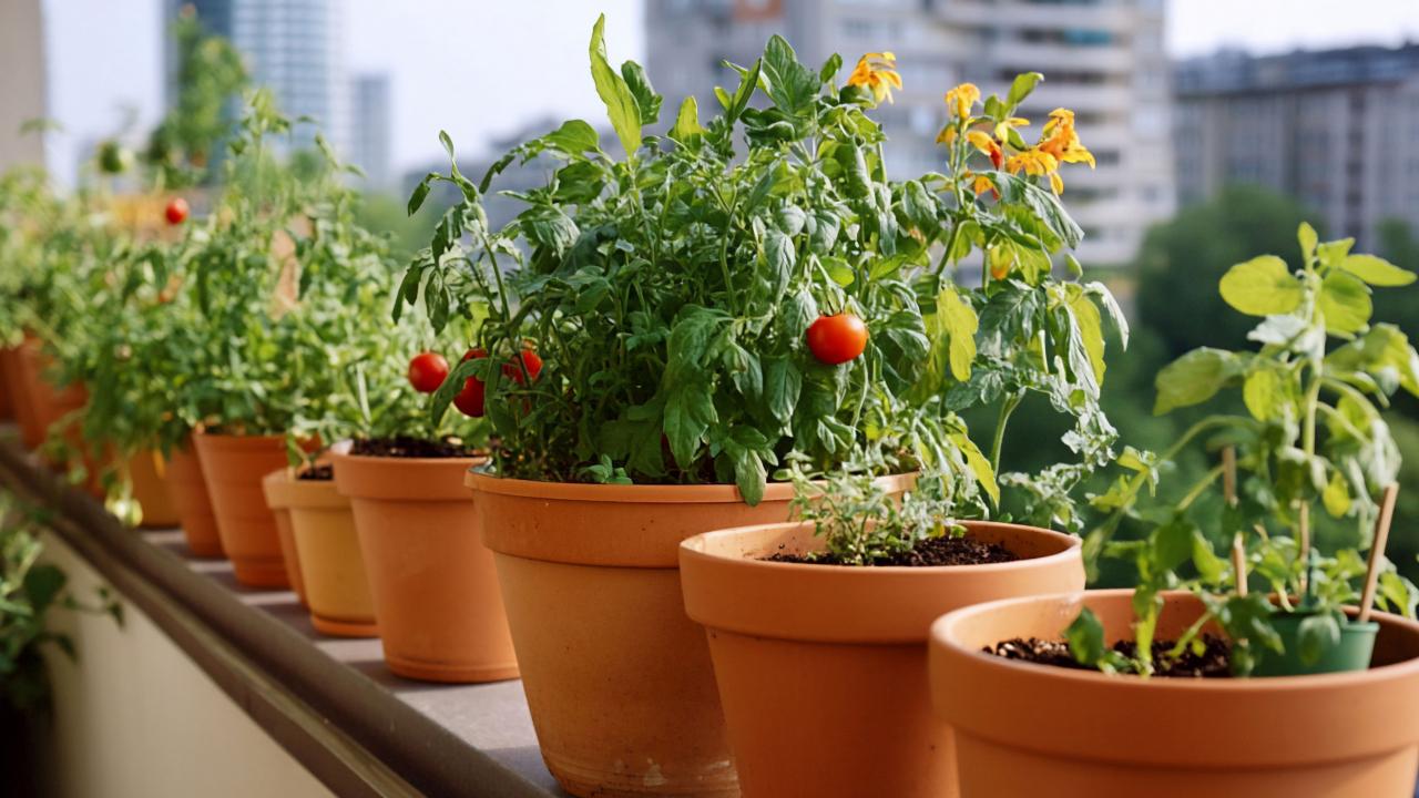Balkonda Saksıda Sebze Bahçesi: Şehirde Kendi Gıdanızı Üretin