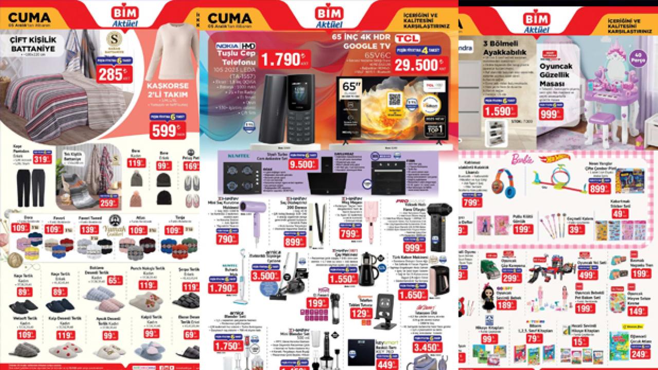 BİM 5 Aralık Aktüel Ürünler Kataloğu: Nokia Tuşlu Cep Telefonu, Süpürge, Kahve Makinesi...