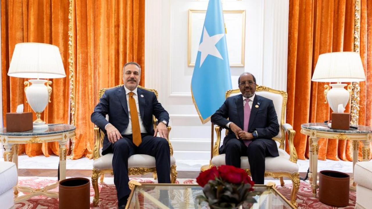 Dışişleri Bakanı Fidan, Somali Cumhurbaşkanı Mahmud ile görüştü