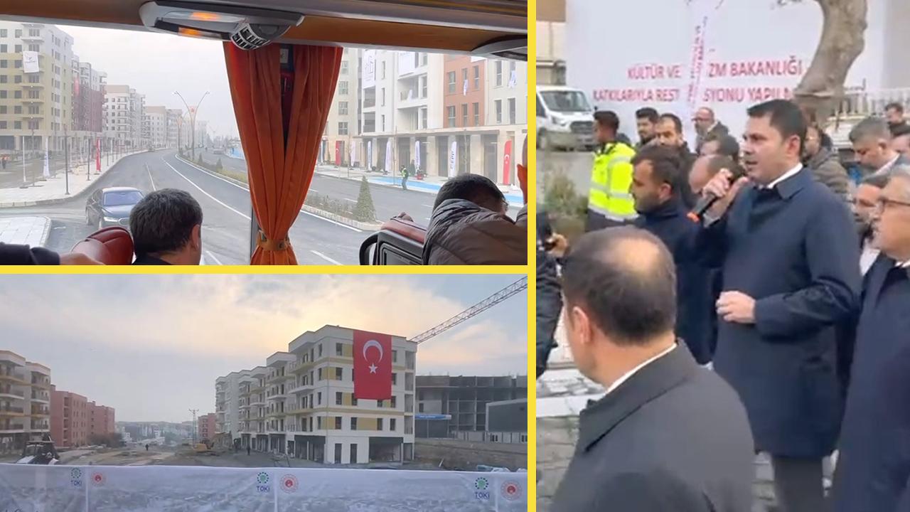 Bakan Kurum Hatay'ı gazetecileri gezdirerek anlattı: 2-3 ay içinde taşınma başlıyor