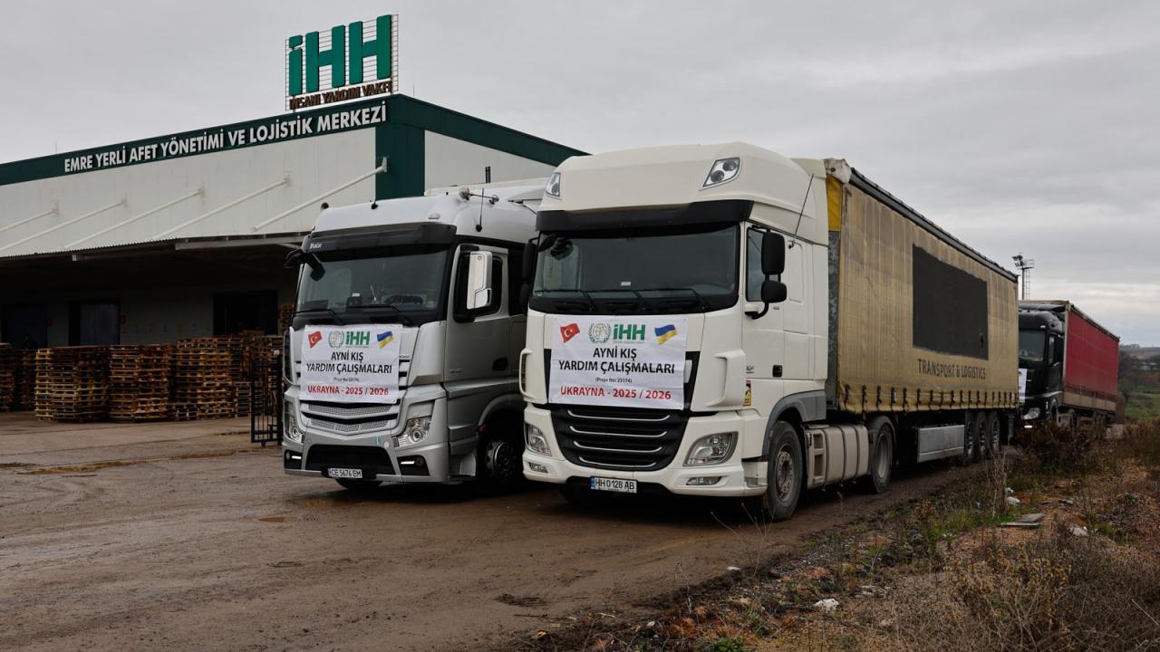 İHH savaş mağduru Ukraynalılara 4 tır yardım gönderiyor