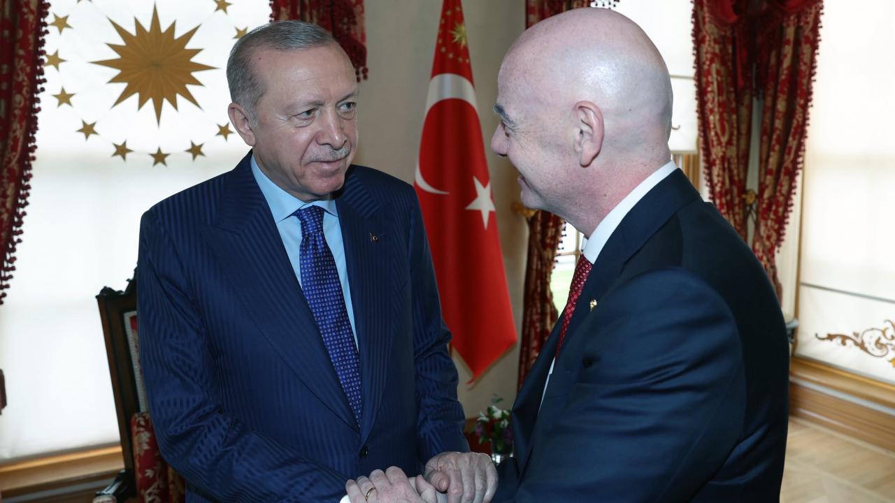 Büyük sürpriz! İşte Erdoğan-Infantino görüşmesinde…