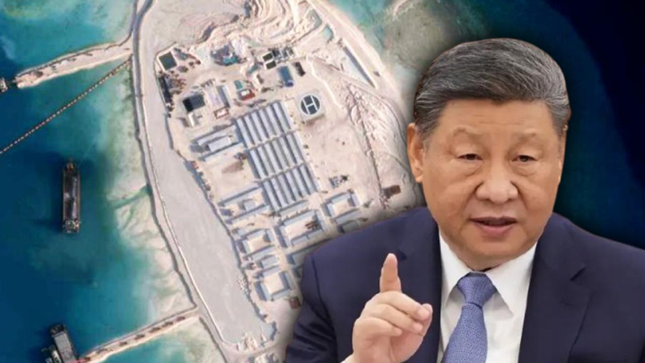 Çin'in yeni hamlesi! 'Binlerce dönümlük askeri ada oluşturuyor'