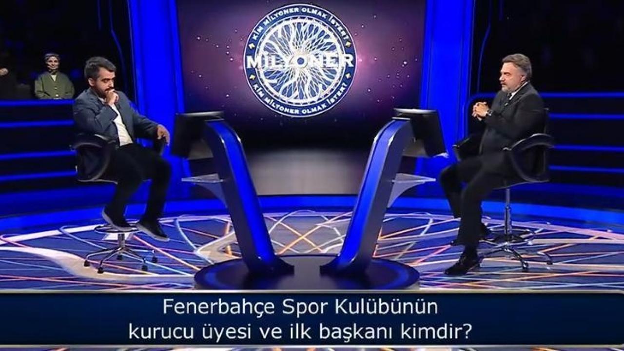 Kim Milyoner Olmak İster’de 1 Milyon TL’lik Fenerbahçe’ye sorusu! Cevap şaşırttı