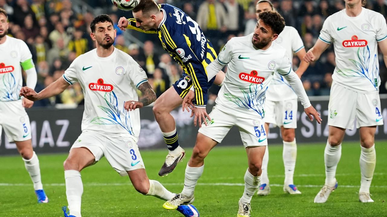 Fenerbahçe'nin 13 maçlık Rizespor serisi sona erdi