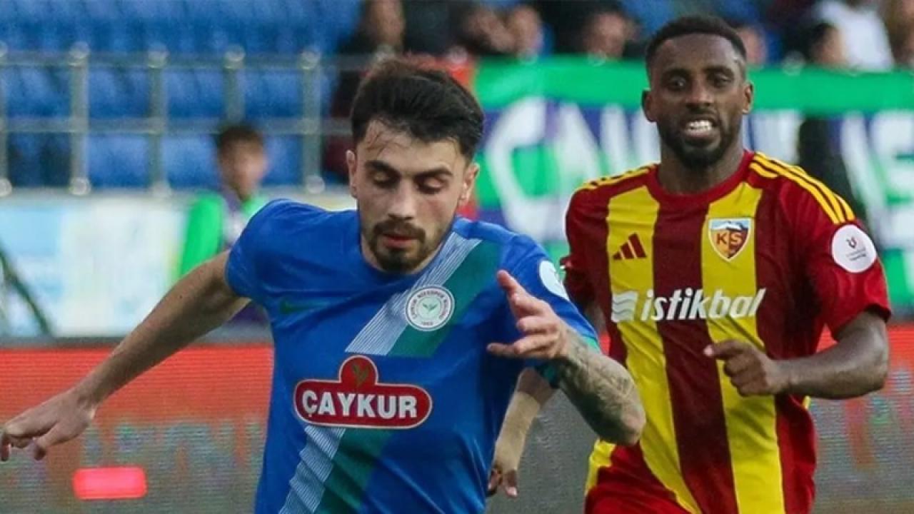 Kayserispor-Çaykur Rizespor! Süper Lig'de günün 2. mücadelesi | CANLI