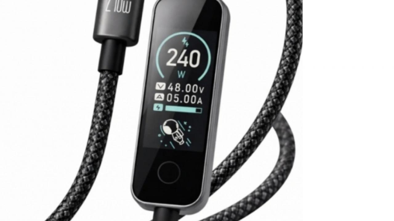 Şarj kabloları akıllandı: Ekranlı kablo dönemi başladı