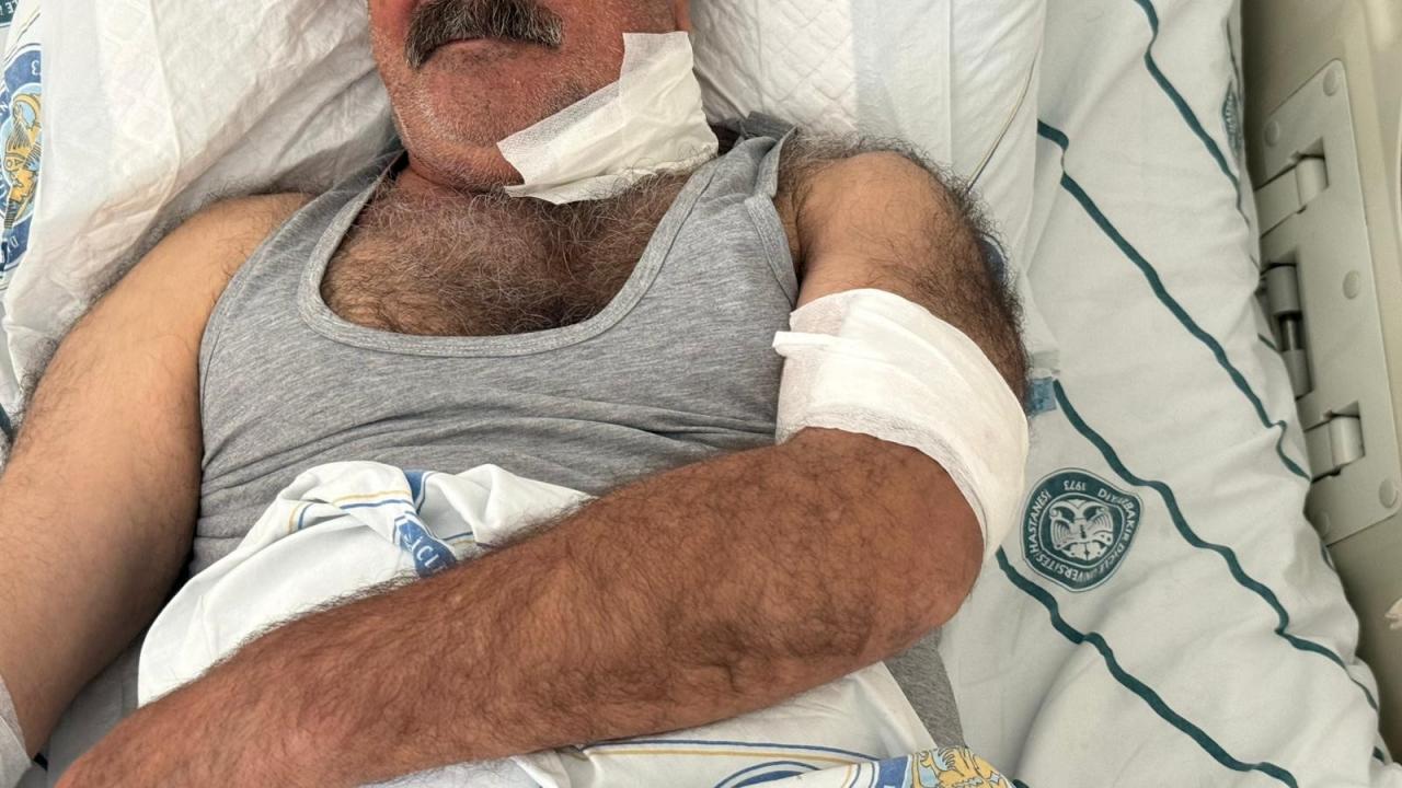 Yere düşürdü, üstünde tepindi: At, sahibini boğazından ısırdı!