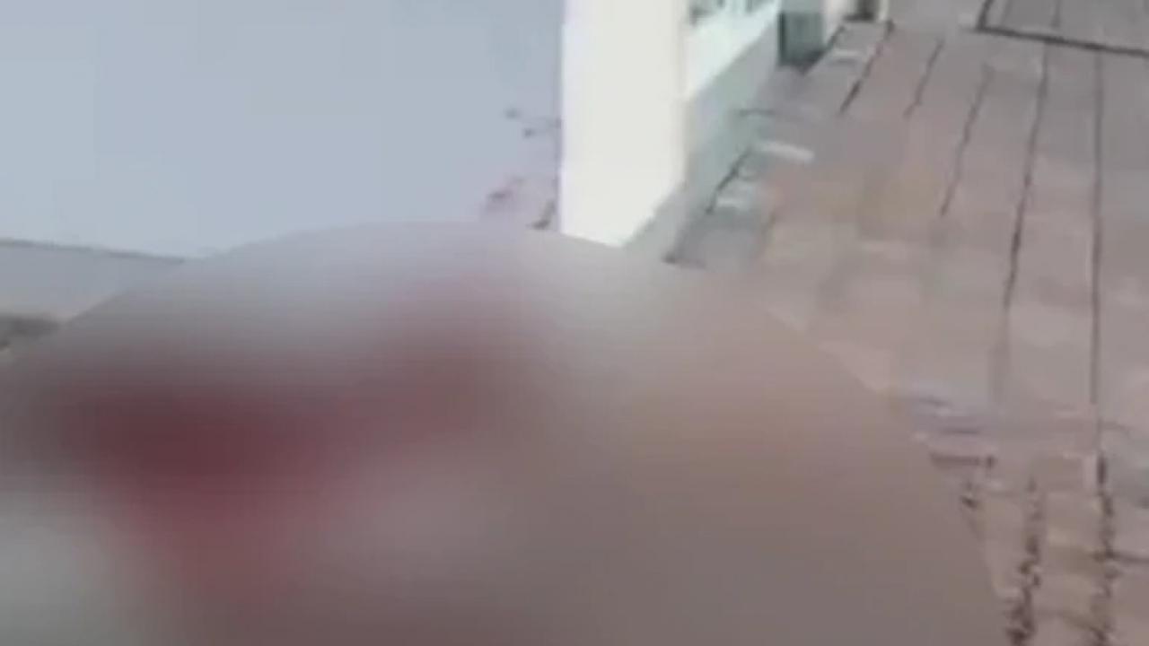 Almanya'da caminin duvarı tahrip edildi ve girişine domuz başı bırakıldı