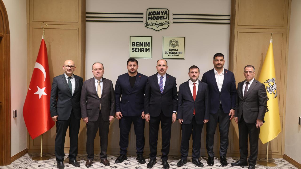 Avrupa şampiyonu Rıza Kayaalp'tan Başkan Altay’a ziyaret