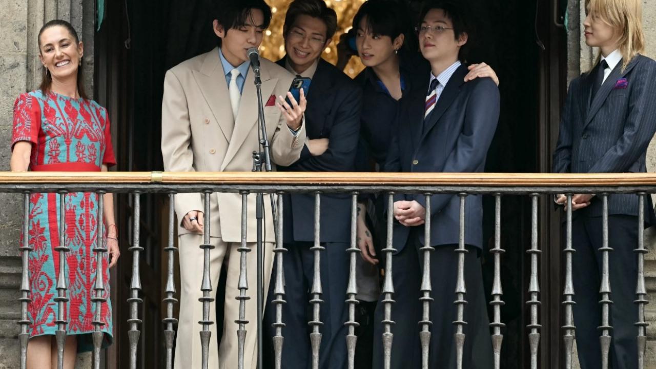 Meksika'da BTS çılgınlığı! K-pop grubu başkanlık sarayından seslendi