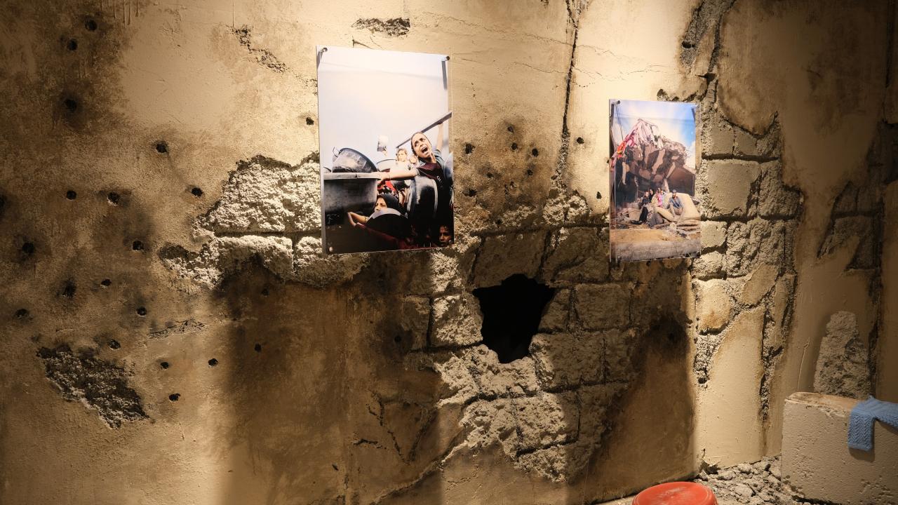 'Gazze Mektupları' sergisi savaşın ve insani krizin izlerini gözler önüne seriyor