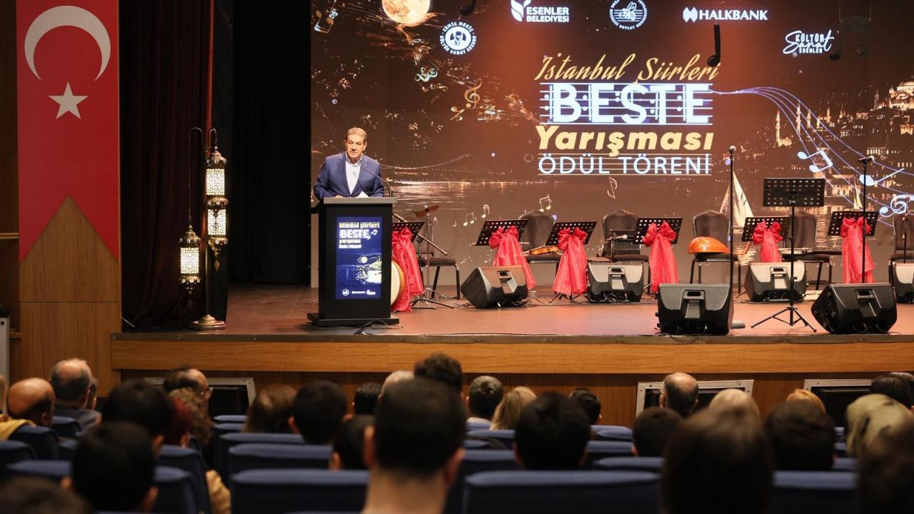 Esenler Belediyesi'nin düzenlediği 'İstanbul’u Anlatan Besteler' ödüllendirildi