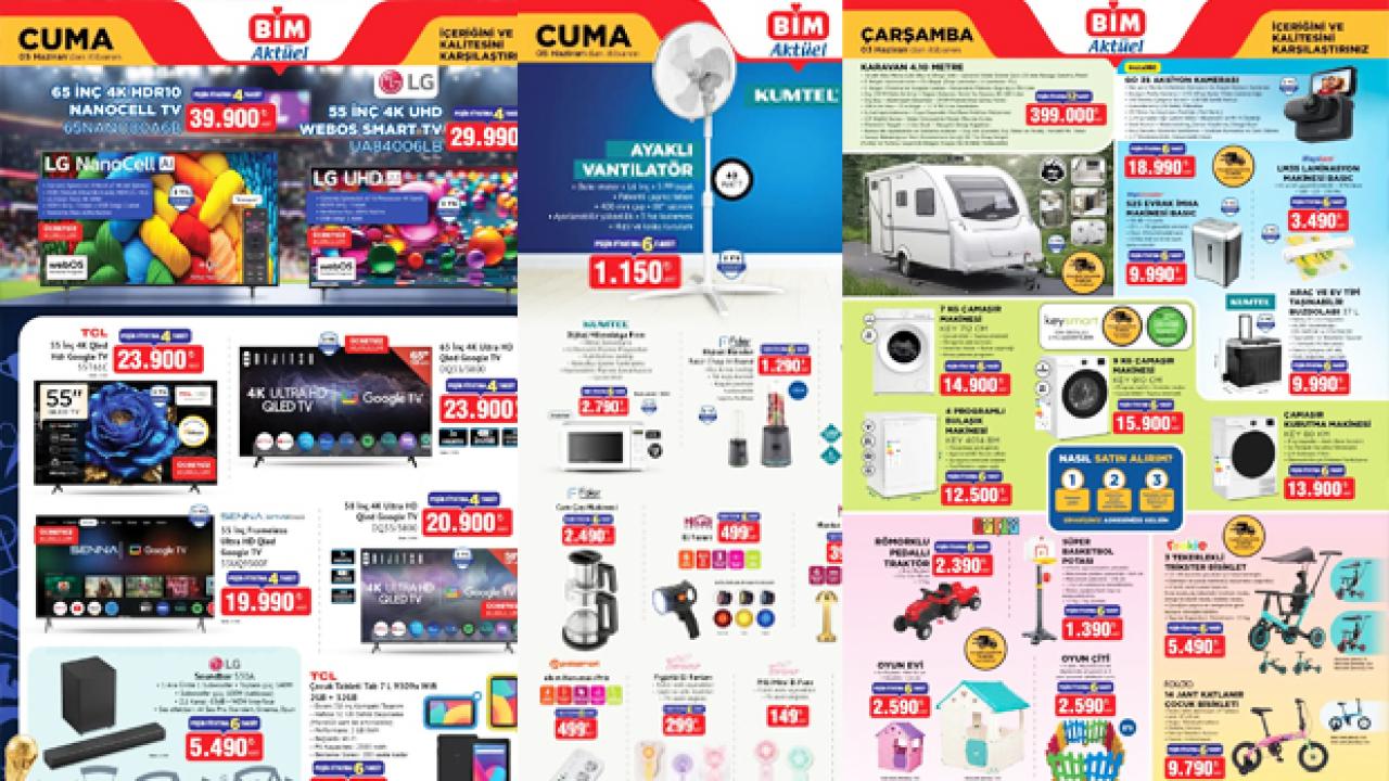 BİM 2-3-5 Haziran Aktüel ürünleri: Karavan, Vantilatör, Lego oyuncak