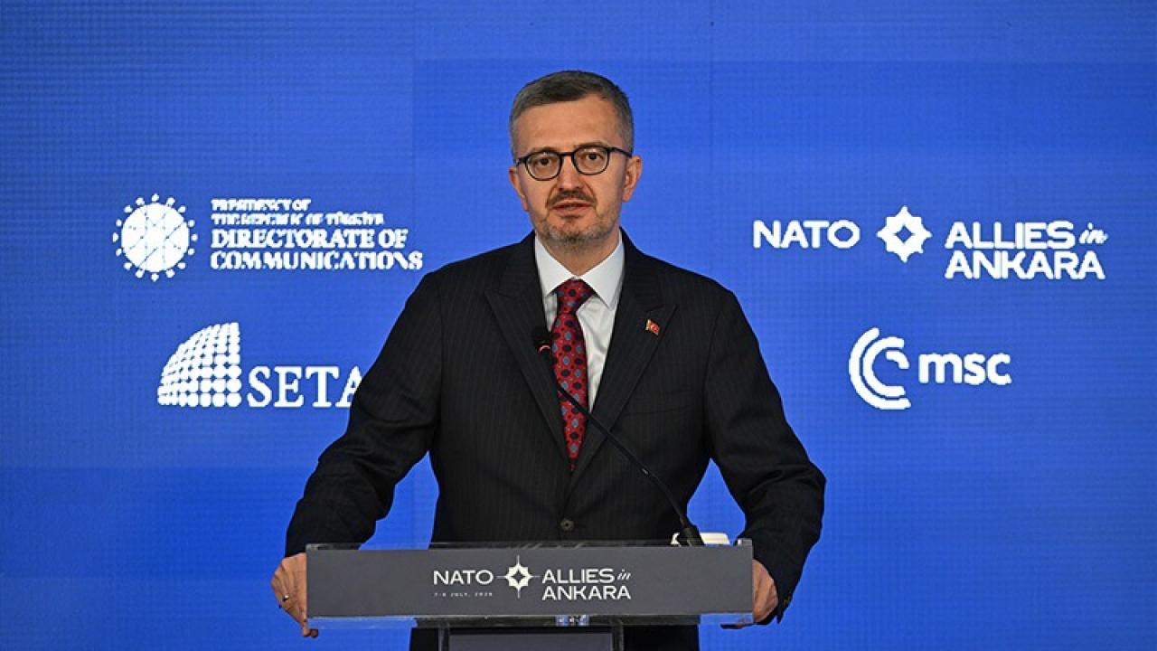 Cumhurbaşkanlığı İletişim Başkanı Burhanettin Duran'ın NATO Zirvesi'ne ilişkin açıklaması.