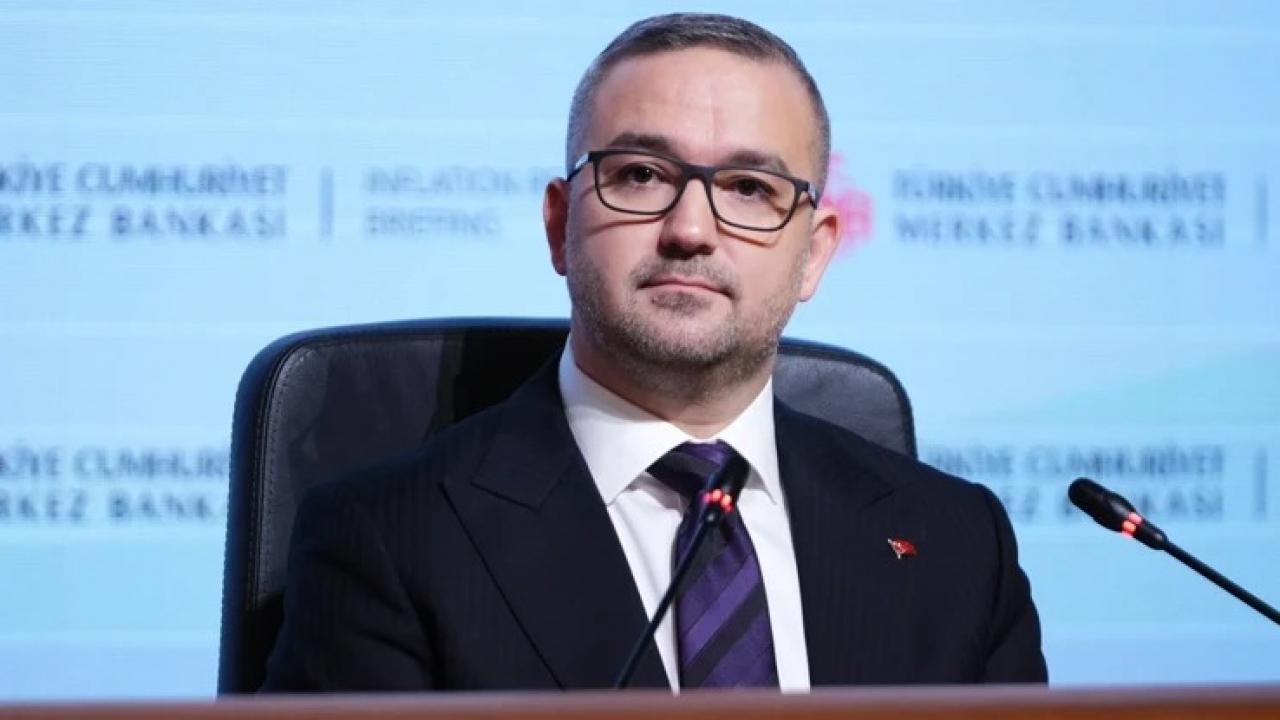Türkiye Cumhuriyet Merkez Bankası Başkanı Fatih Karahan konuşma yaparken