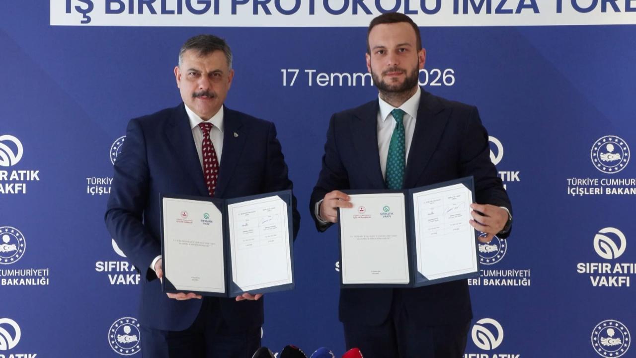 İçişleri Bakanlığı ile Sıfır Atık Vakfı arasında protokol imzalandı İçişleri Bakanlığı ile Sıfır Atık Vakfı arasında protokol imzalandı