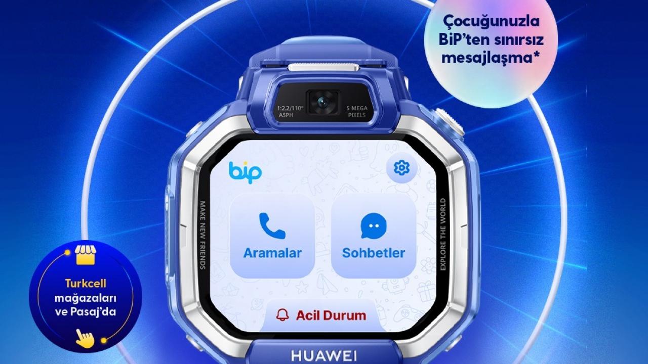 BiP entegrasyonuna sahip Huawei akıllı çocuk saatiyle güvenli ve konforlu iletiÅim