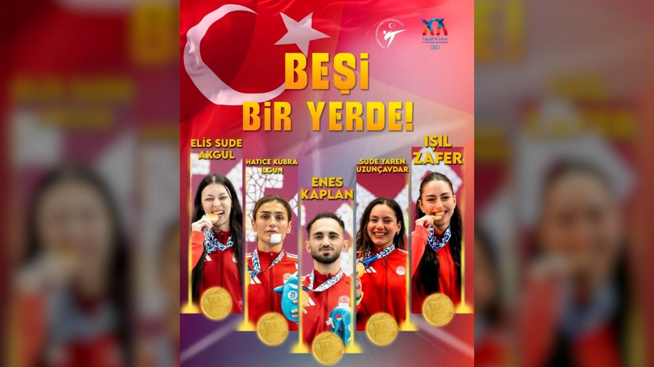 Taekwondo’da tarihi baÅarı! Akdeniz'i fethettik