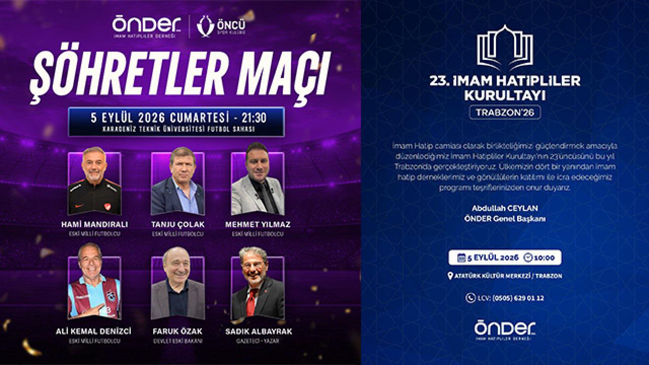 23. İmam Hatipliler Kurultayı Trabzon'da: Åöhretl…
