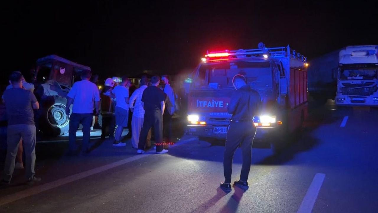 İznik'te feci kaza: 1 ölü!