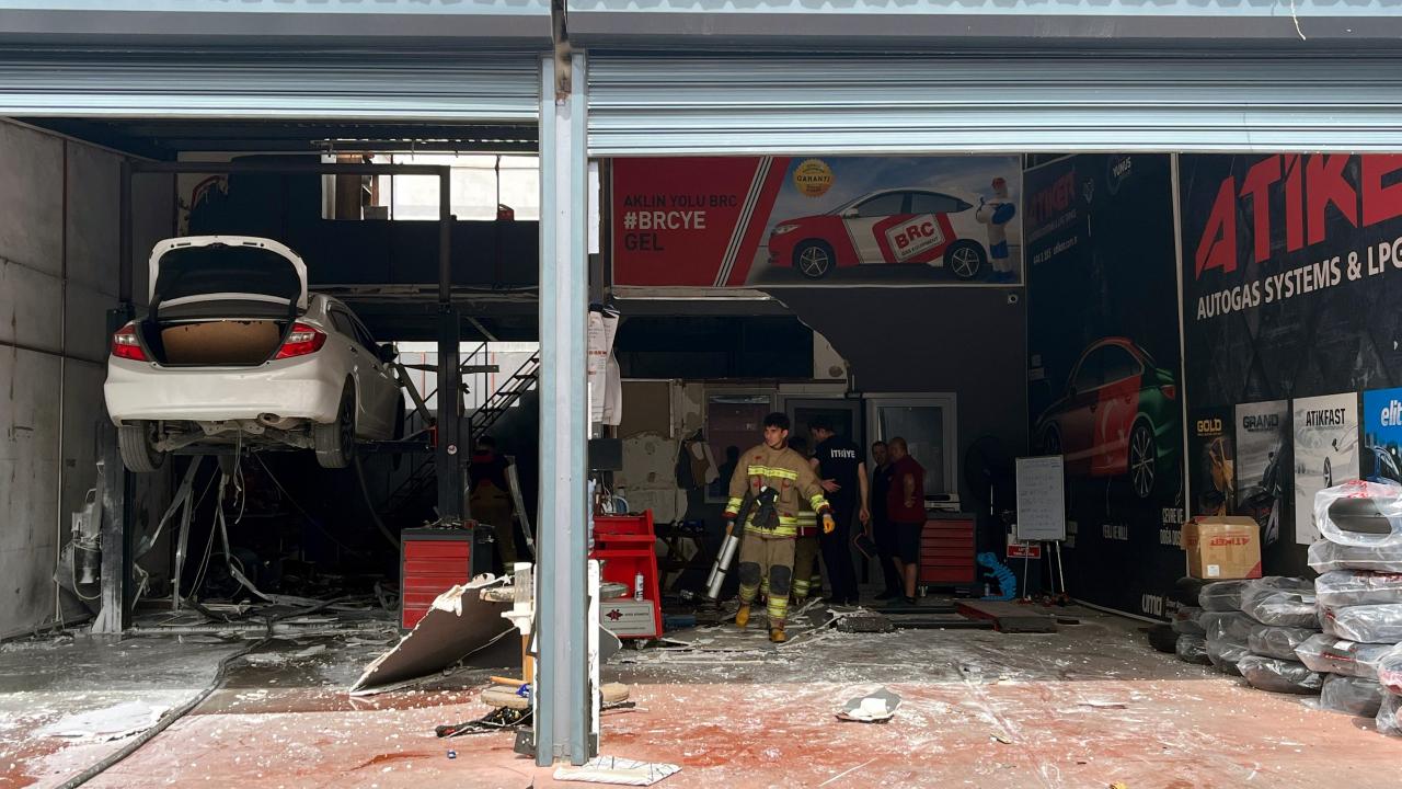 Edirne'de otomobil tamirhanesinde patlama: 1'i aÄır, 2 yaralı