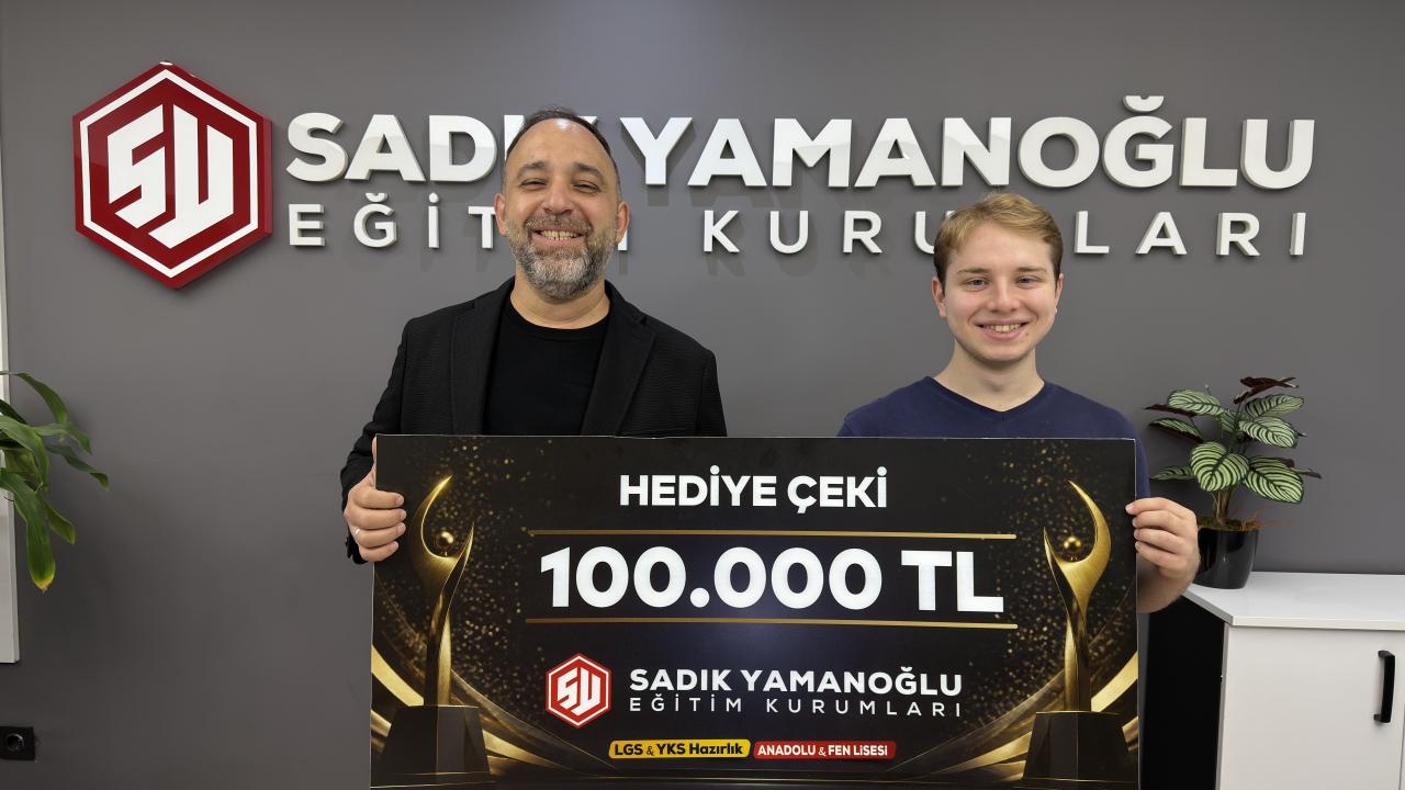 YKS Türkiye 74âüncüsü oldu, 100 bin TLâlik ödü…