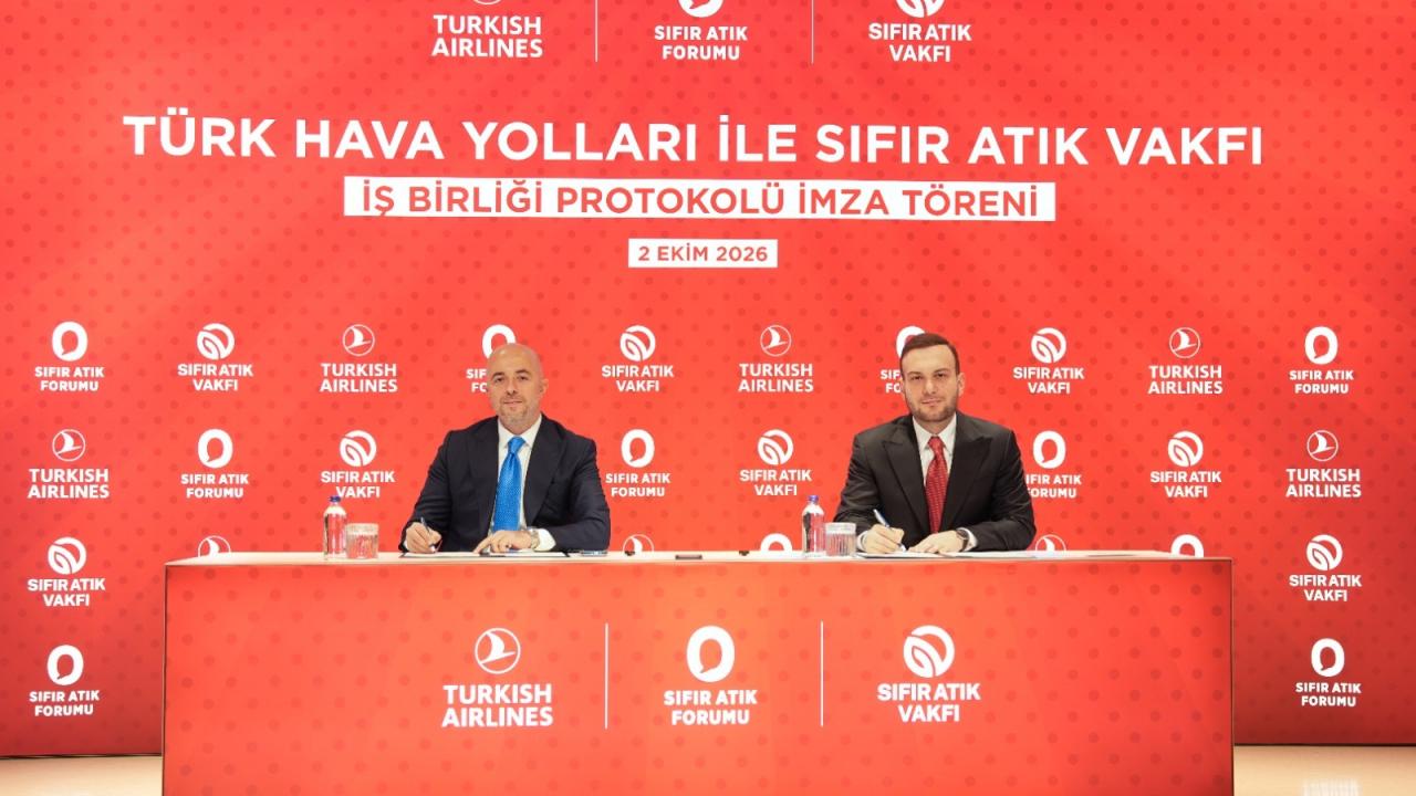 Sıfır Atık Vakfı ile Türk Hava Yolları arasında sürdürülebilir havacılık için stratejik iş birliği