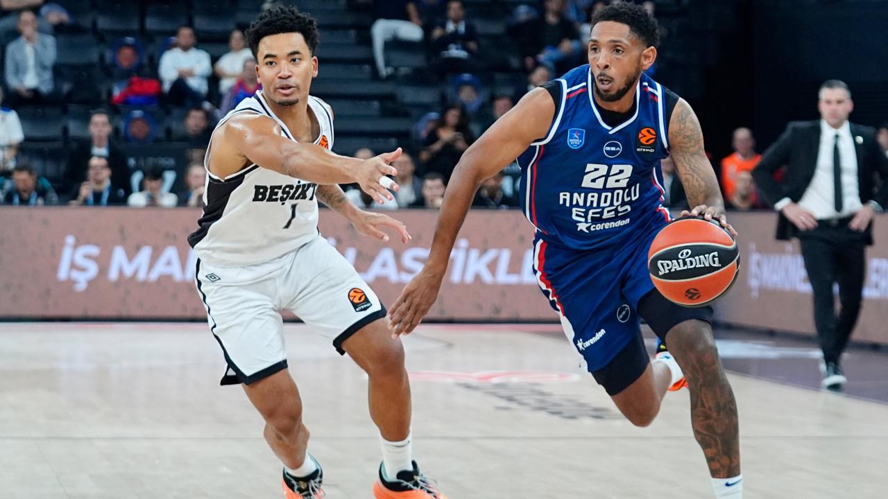 Euroleagudeki turk derbisinde anadolu efes besiktasi devirdi