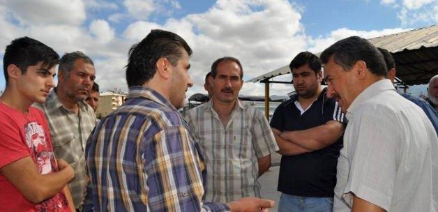 Seydişehir Belediye Başkanı Tutal, hayvan pazarını gezdi