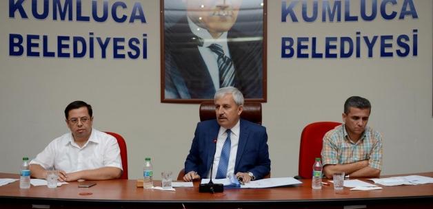 Kumluca Belediye meclisi olağan toplantısı yapıldı