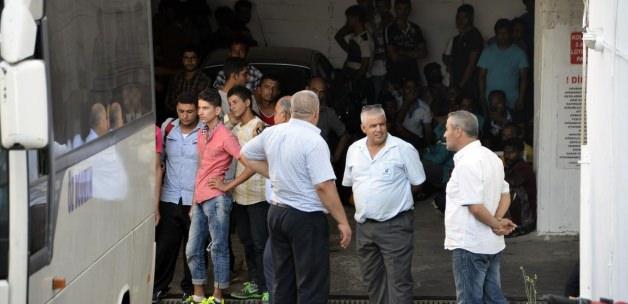 Bodrum'daki kaçaklardan 180'i İzmir'e gönderildi