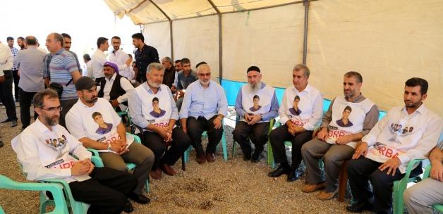 Yasin Börü ve arkadaşları için kurban eti dağıtıldı