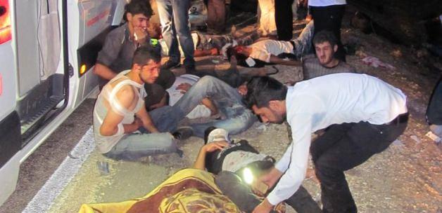 Gaziantep'te trafik kazası: 2 ölü, 12 yaralı