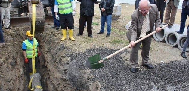 Barbaros Mahallesi kanalizasyon inşaatı temel atma töreni