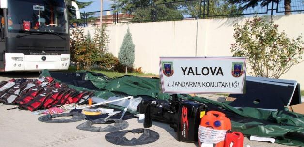 Yalova'da 55 sığınmacı yakalandı