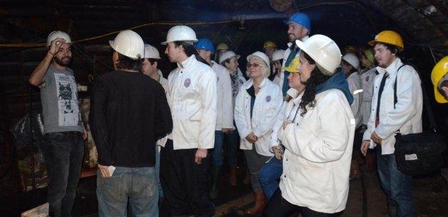 Yabancı öğrenciler maden ocağını gezdi