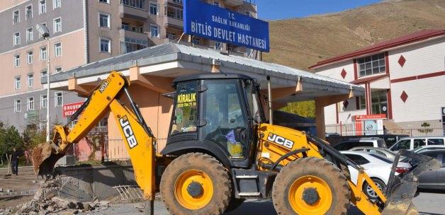 Bitlis Devlet Hastanesinde düzenleme çalışmaları