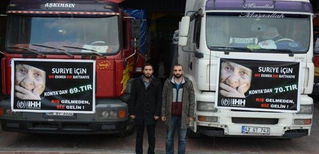 Konya'dan Suriye'ye insani yardım