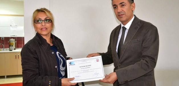 Kahramanmaraş'ta kadın girişimcilere sertifika