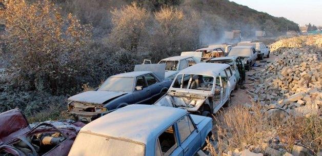 Biga'da hurda araçlar toplandı