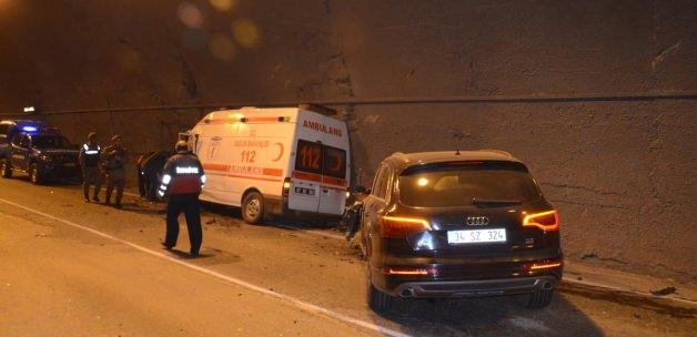 Zonguldak'ta ambulansla cip çarpıştı
