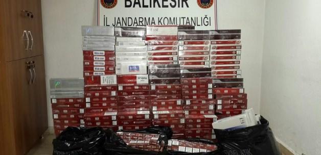 Bandırma'da kaçak sigara operasyonu
