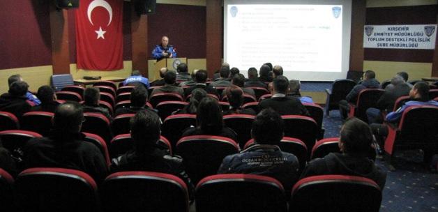 Kırşehir'de özel güvenlik personeline eğitim semineri verildi
