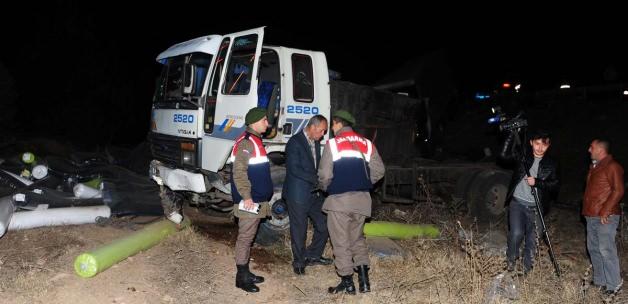 Uşak'ta trafik kazası: 1 ölü, 1 yaralı