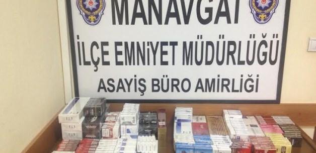 Manavgat'ta kaçak sigara operasyonu