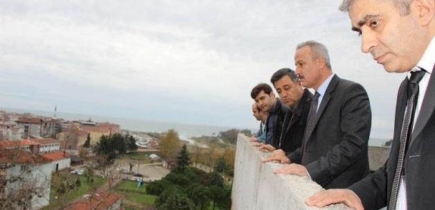 Başkan Ergün, yüksekokul binası inşaatını inceledi