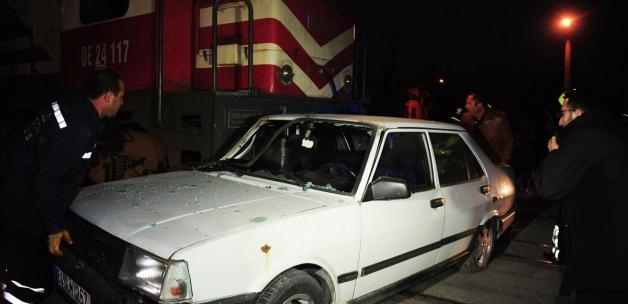 Uşak'ta hemzemin geçitte kaza: 1 yaralı