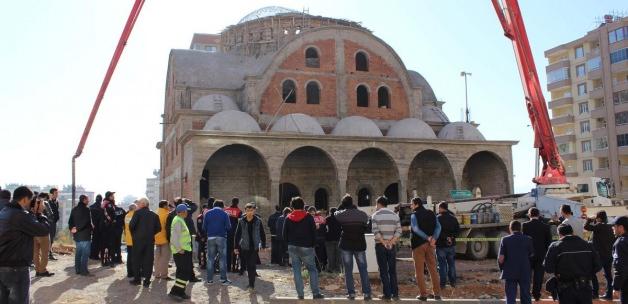 Kahramanmaraş'ta cami inşaatında göçük